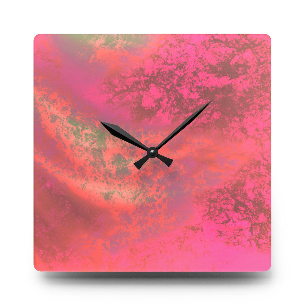 acrylic wall clock "AJKOS" abstract geometric design modern square wall clock minimalist decor