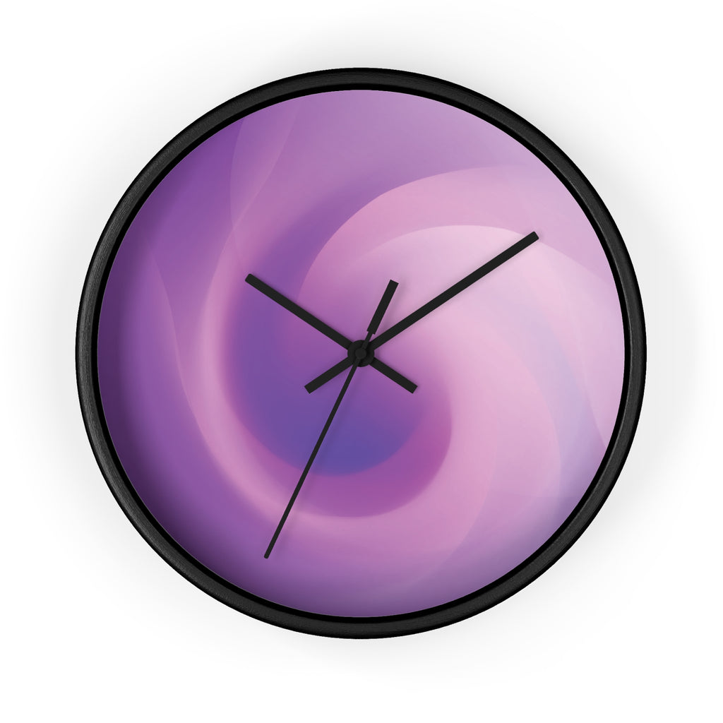 round wall clock "Purple May" abstract purple gradient modern acrylic wall clock minimalist design
