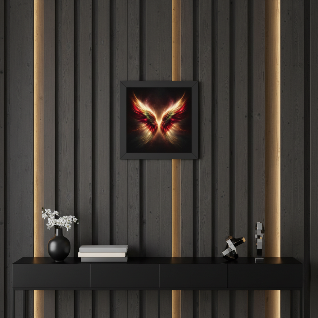 exclusive abstract wall art "Wings of Desire I" limited edition 1 of 1 luxury collectible artwork