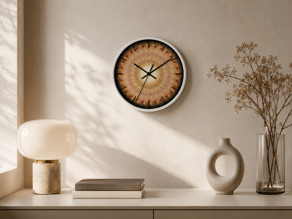 Morpheus dream mandala round wall clock by HOUR1207