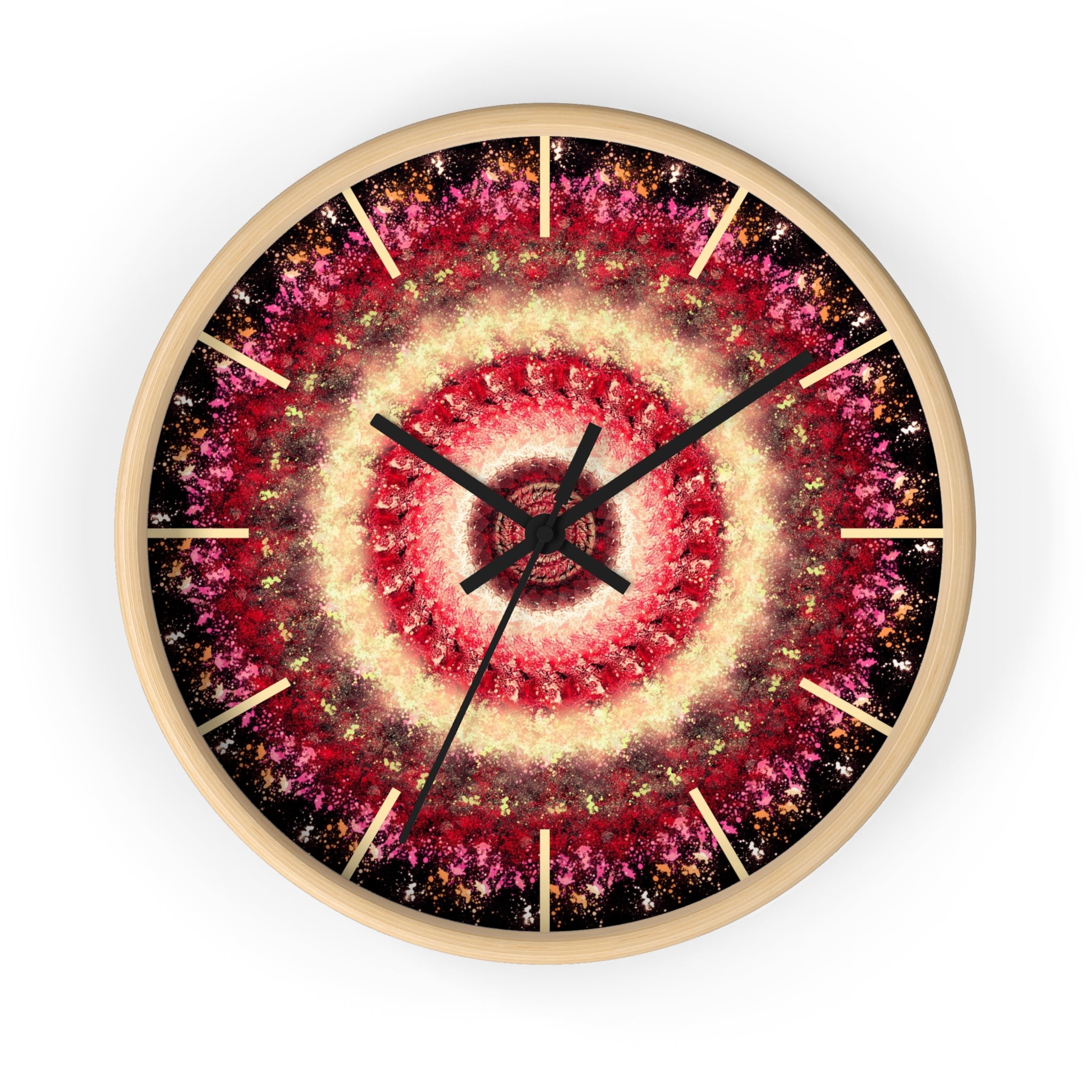 Seraphine round wall clock from the Time of Resonance collection by HOUR1207
